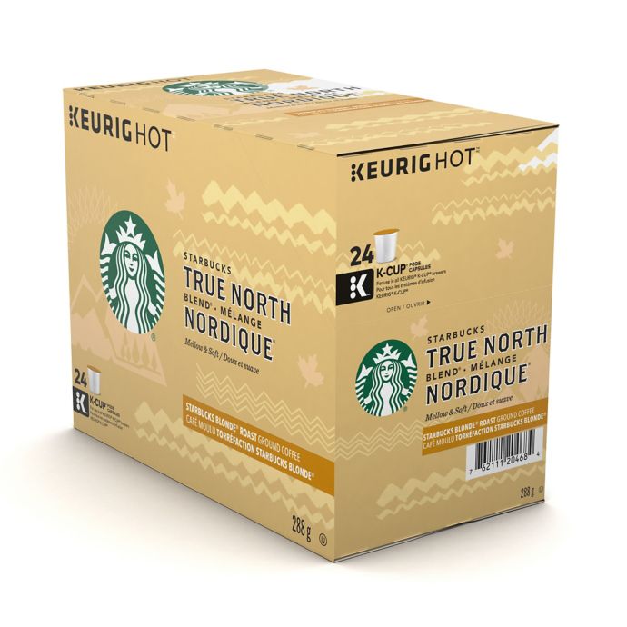 Starbucks® True North Blend Coffee Keurig® KCup® Pods 24Count Bed