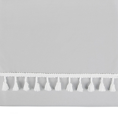 Tadpoles Crib Skirt with Tassels in Grey. View a larger version of this product image.