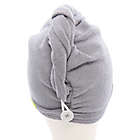 Alternate image 2 for Aquis&reg; Super Absorbent Hair Turban in Grey
