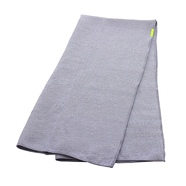 Aquis&reg; Lisse Long Hair Towel in Grey. View a larger version of this product image.