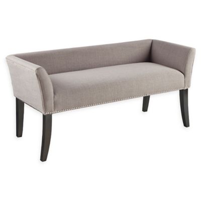 Madison Park Welburn Accent Bench in Grey