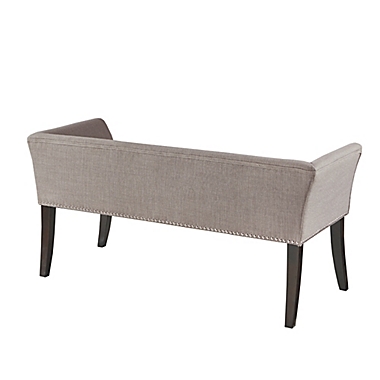 Madison Park Welburn Accent Bench in Grey. View a larger version of this product image.