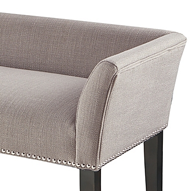 Madison Park Welburn Accent Bench in Grey. View a larger version of this product image.