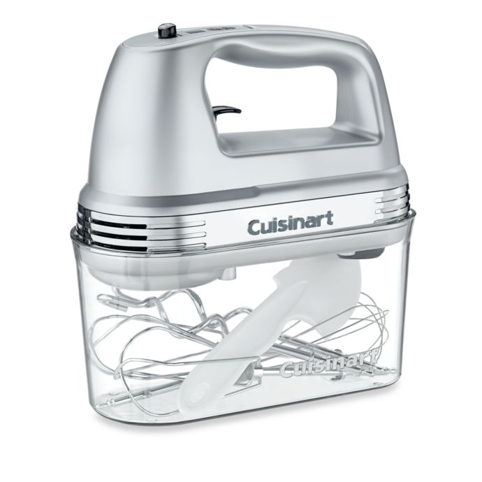 Cuisinart 7 Speed Electric Hand Mixer In Brushed Chrome With Storage Case Bed Bath Beyond