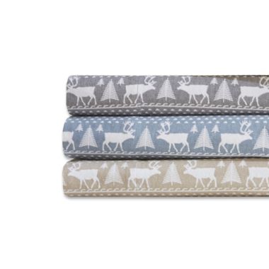 Woolrich&reg; Winter Frost Cotton Flannel Sheet Set. View a larger version of this product image.