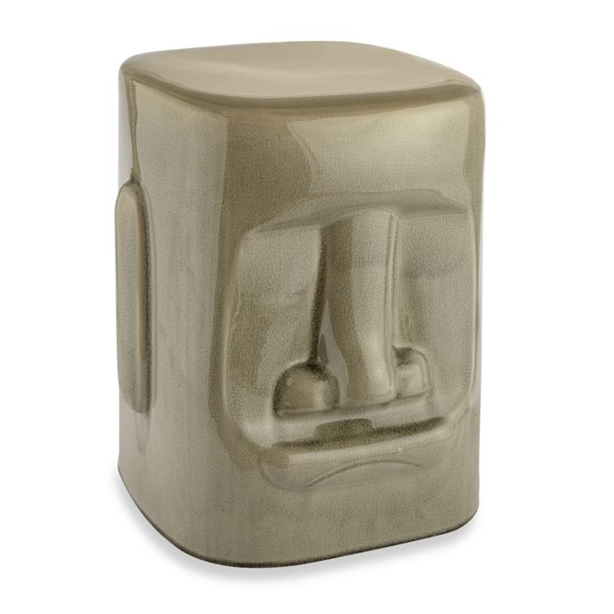 Tiki Ceramic Garden Stool In Grey Bed Bath Beyond