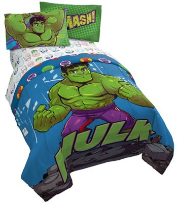 Marvel&reg; Super Hero Adventures 4-Piece Hulk Out Toddler Bedding Set