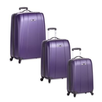 purple delsey luggage