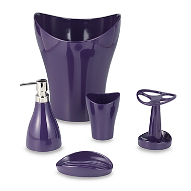 Umbra&reg; Curvino Purple Bath Ensemble. View a larger version of this product image.