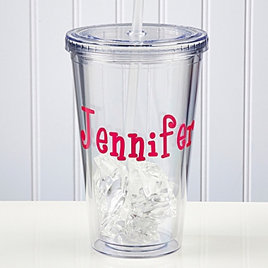 On The Go Personalized Name Acrylic Insulated Tumbler. View a larger version of this product image.