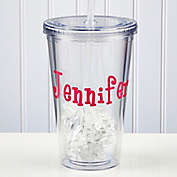 On The Go Personalized Name Acrylic Insulated Tumbler