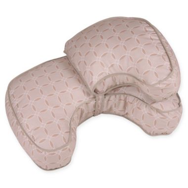Leachco&reg; Natural Boost&reg; Nursing Pillow in Taupe Rings. View a larger version of this product image.