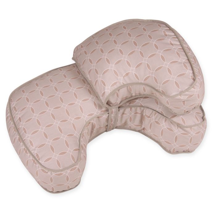 Leachco Natural Boost Nursing Pillow In Taupe Rings Buybuy Baby