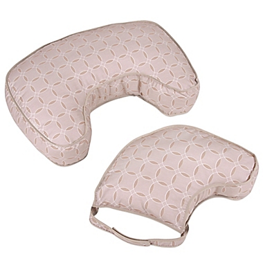 Leachco&reg; Natural Boost&reg; Nursing Pillow in Taupe Rings. View a larger version of this product image.