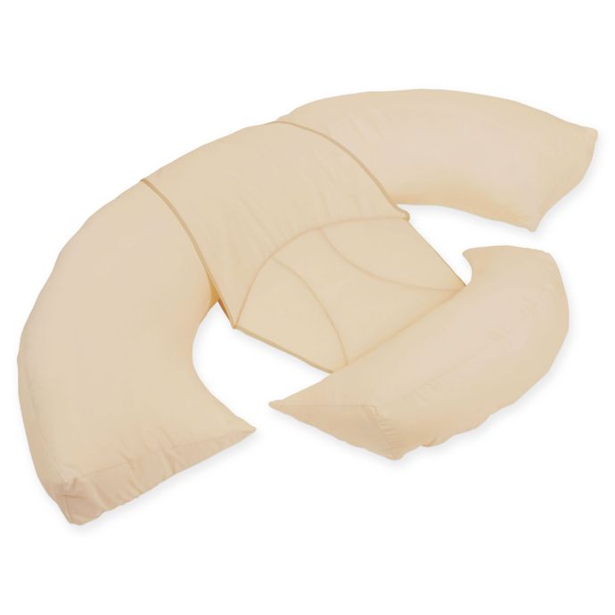 Leachco Body Bumper Countoured Body Pillow System In Khaki Bed