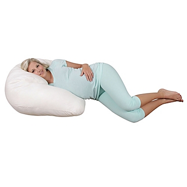 Leachco&reg; Boomerest&reg; Angled Body Pillow in Ivory. View a larger version of this product image.