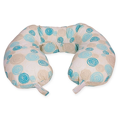 Leachco&reg;Best Nest&reg; Adjustable Nursing Pillow in Petal Rounds Teal. View a larger version of this product image.