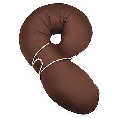 Leachco&reg; Preggle&reg; Original Body Pillow Cover in Brown. View a larger version of this product image.