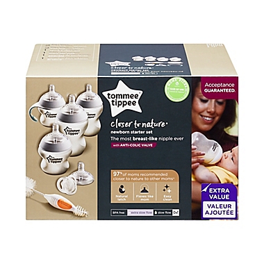Tommee Tippee Closer to Nature Newborn Starter Set in Clear. View a larger version of this product image.
