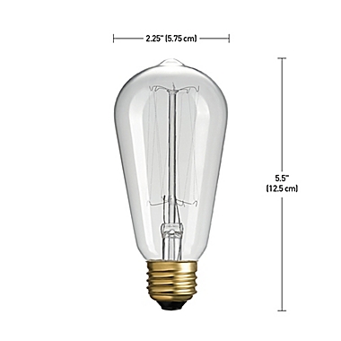 Globe Electric 3-Pack Vintage Edison 60-Watt E26 Bulb. View a larger version of this product image.