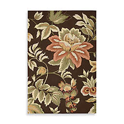 Nourison Fantasy Hand Hooked Rug in Chocolate