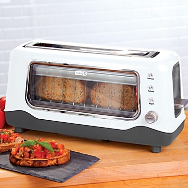 Dash&reg; Clear View 2-Slice Toaster in White. View a larger version of this product image.