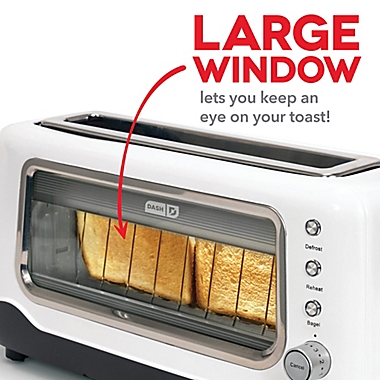 Details about   2 Slice Toaster Clear View Auto Shut Off 7 Browning Levels Removable Crumb Tray 