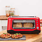 Alternate image 1 for Dash&reg; Clear View 2-Slice Toaster in Red