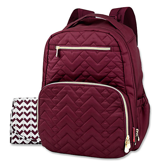 Alternate image 1 for Fisher-Price® Quilted Backpack Diaper Bag