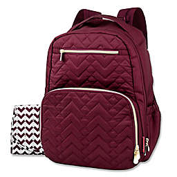 Fisher-Price® Quilted Backpack Diaper Bag in Burgundy