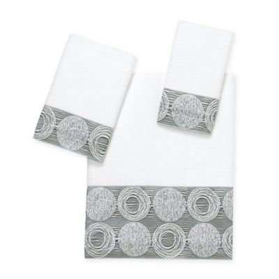 Avanti Galaxy Washcloth in White