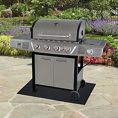Heavy Duty 30&quot; x 48&quot; BBQ Grill Mat in Black. View a larger version of this product image.