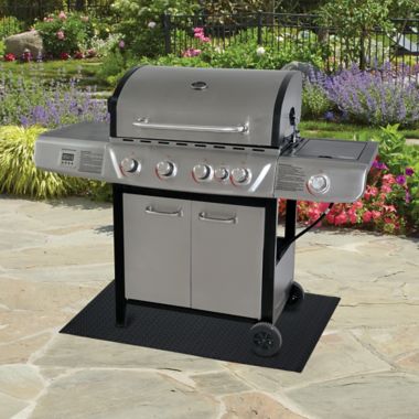 Heavy Duty 30" x 48" BBQ Grill Mat in Black. View a larger version of this product image.