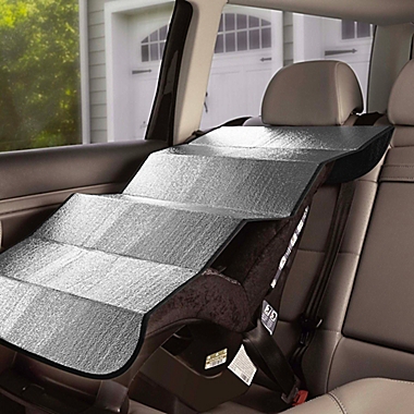 Parents Units Sun Shield Car Seat Cover in Silver. View a larger version of this product image.