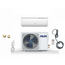 AUX 24,000 BTU Ductless Mini Split Air Conditioner with Heat Pump and 12-Foot Line in White