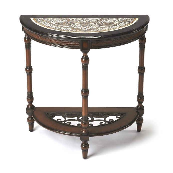 butler specialty company demilune console tabl