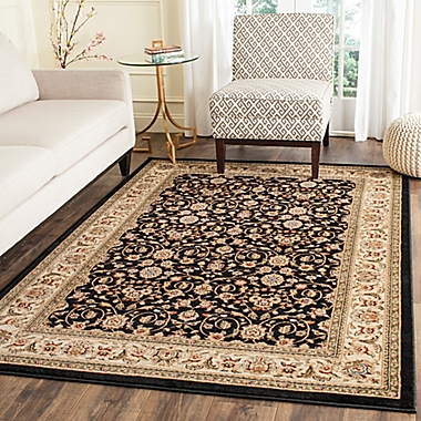 Safavieh Lyndhurst Black Scroll Pattern 2&#39; 3&quot; x 14&#39; Runner. View a larger version of this product image.