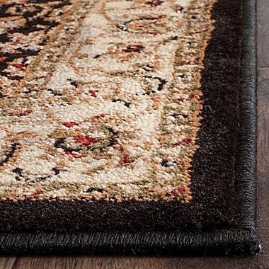Safavieh Lyndhurst Black Scroll Pattern 3&#39; 3&quot; x 5&#39; 3&quot; Rectangle Rug. View a larger version of this product image.