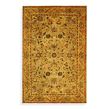 Safavieh Antiquities Gold and Sage Wool 8-Foot Round Rug. View a larger version of this product image.