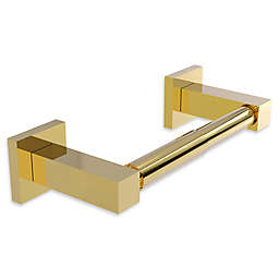 Allied Brass Montero Collection Contemporary Two Post Toilet Paper Holder in Polished Brass