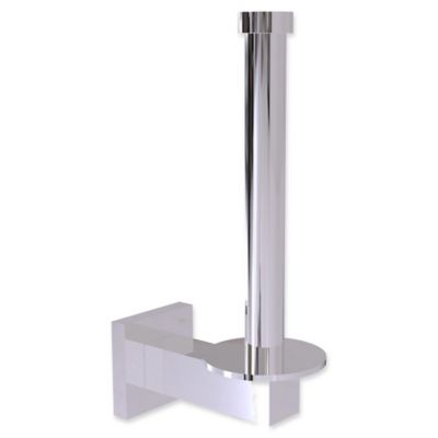 Allied Brass Montero Collection Upright Toilet Tissue and Reserve Roll Holder in Polished Chrome