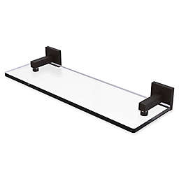 Allied Brass Montero Collection Glass Vanity Shelf with Beveled Edges