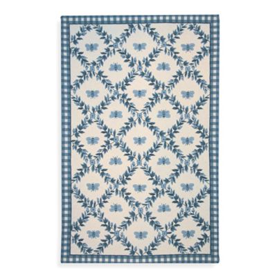 Safavieh Chelsea Collection 2-Foot 9-Inch x 4-Foot 9-Inch Wool Rug in Light Blue
