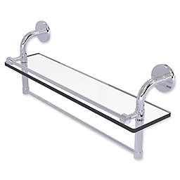 Allied Brass Remi Collection 22-Inch Gallery Glass Shelf with Towel Bar in Polished Chrome