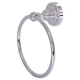 Allied Brass Dottingham Collection Towel Ring in Polished Chrome