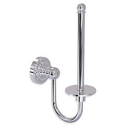 Allied Brass Dottingham Collection Upright Toilet Paper Holder in Polished Chrome