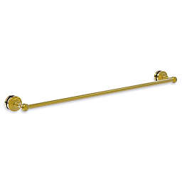 Allied Brass Dottingham Collection 30-Inch Shower Door Towel Bar in Polished Brass