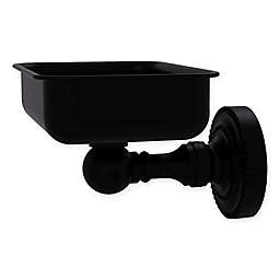 Allied Brass Dottingham Collection Wall Mounted Soap Dish in Matte Black