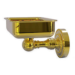 Allied Brass Dottingham Collection Wall Mounted Soap Dish in Polished Brass