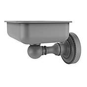Allied Brass Dottingham Collection Wall Mounted Soap Dish in Matte Grey